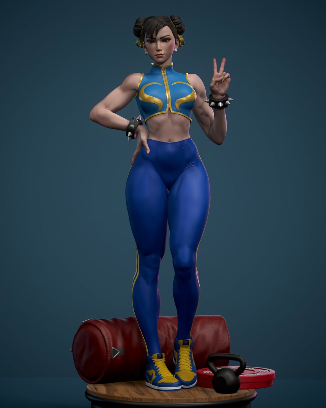 The Kick Champion Statue