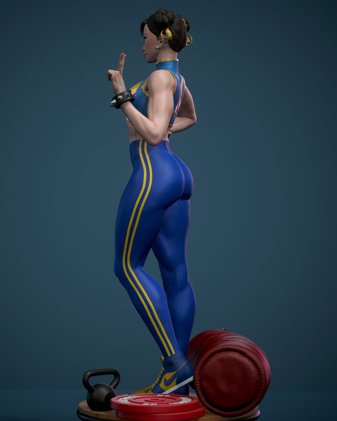 The Kick Champion Statue