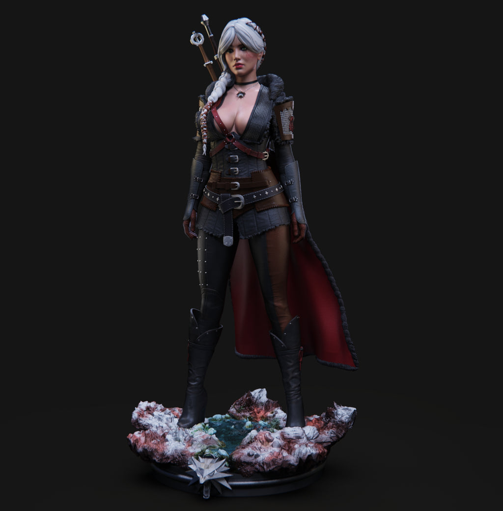 Ciri Witcher Statue