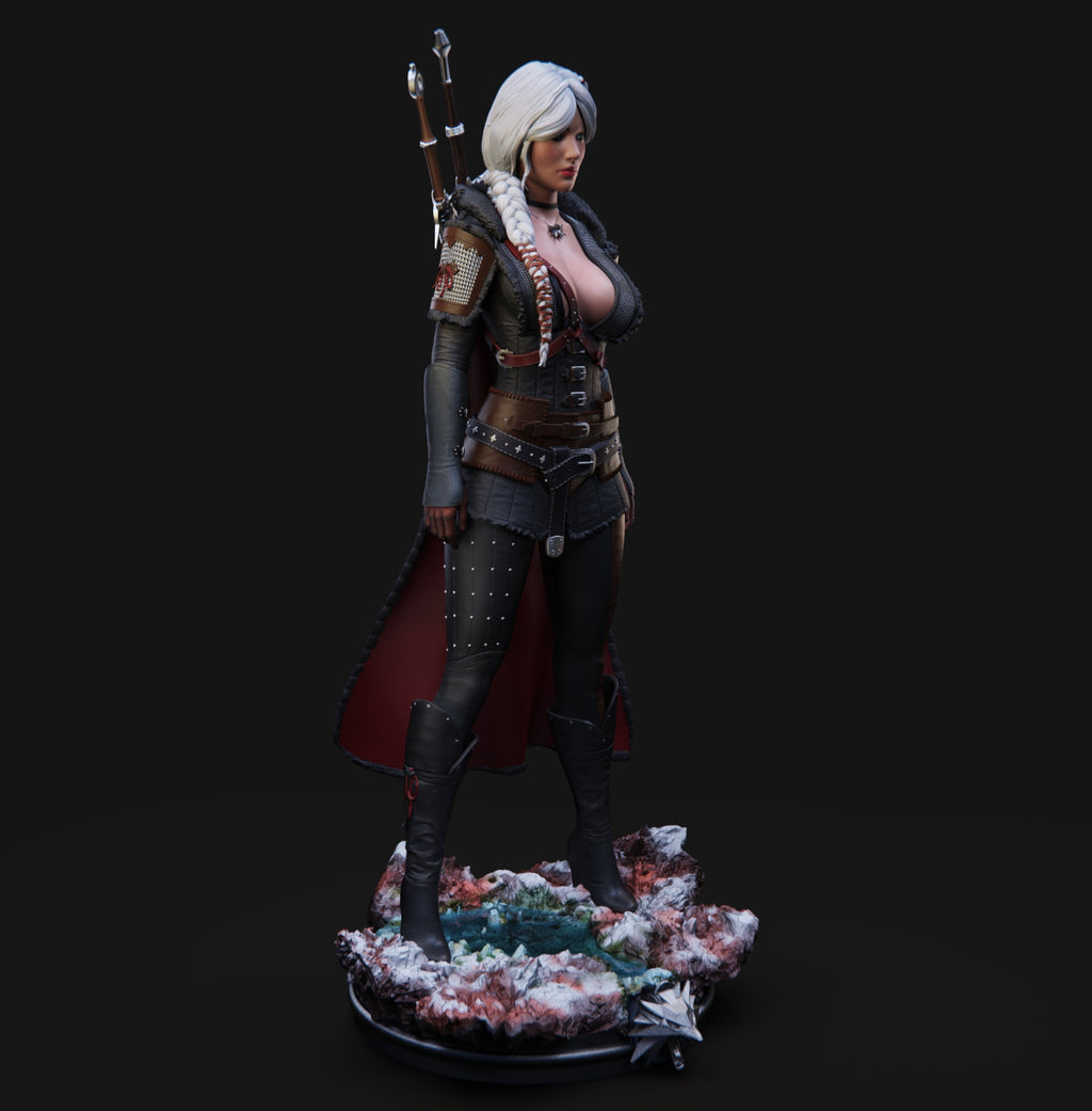 Ciri Witcher Statue