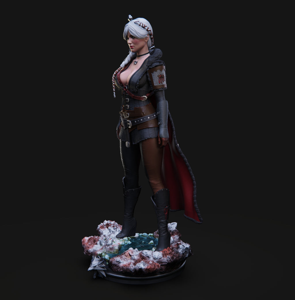 Ciri Witcher Statue