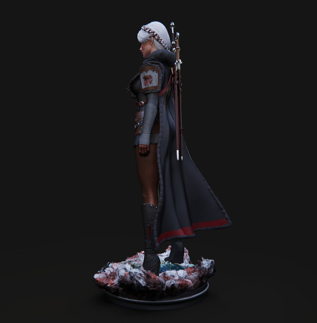 Ciri Witcher Statue