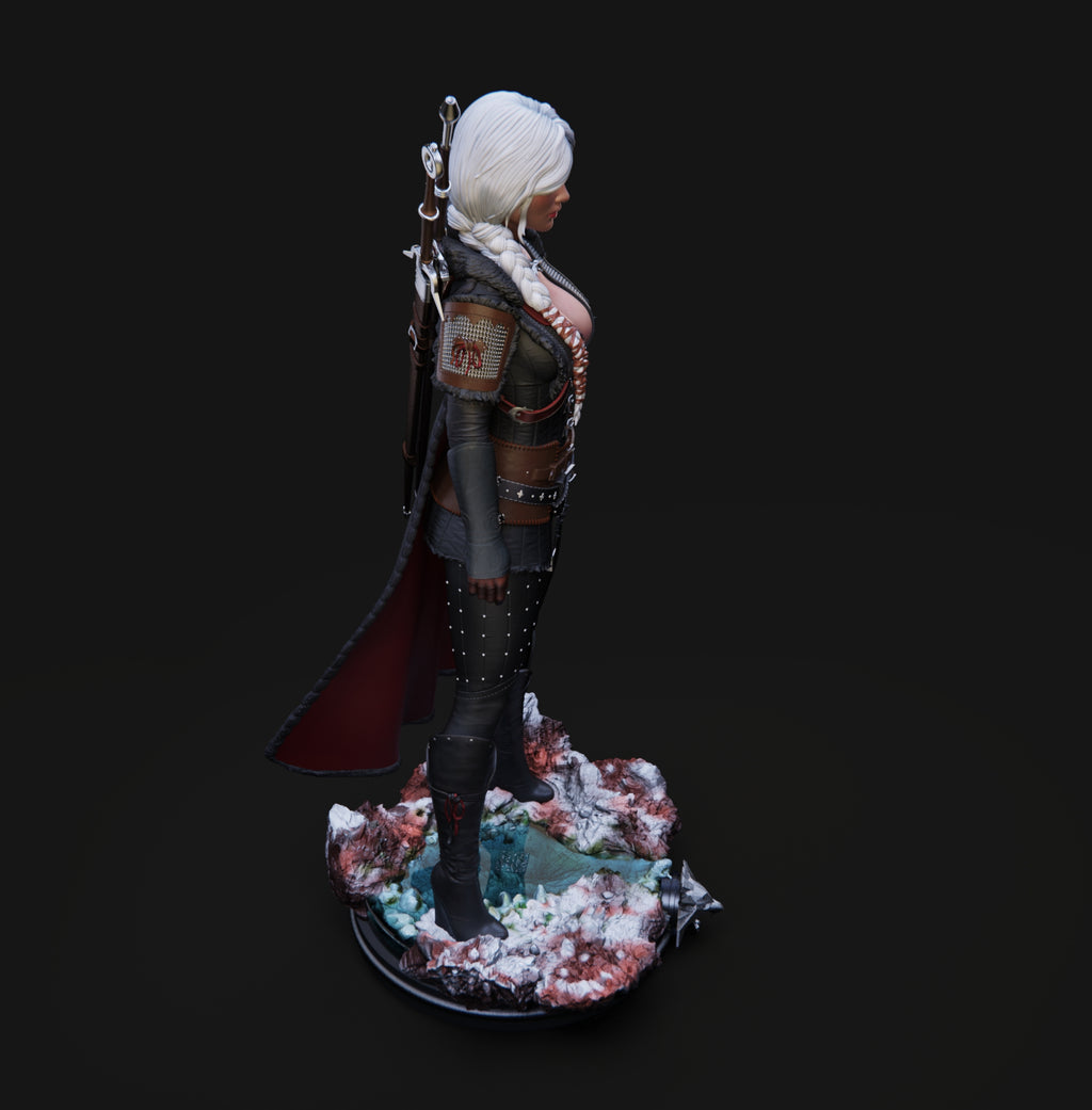 Ciri Witcher Statue