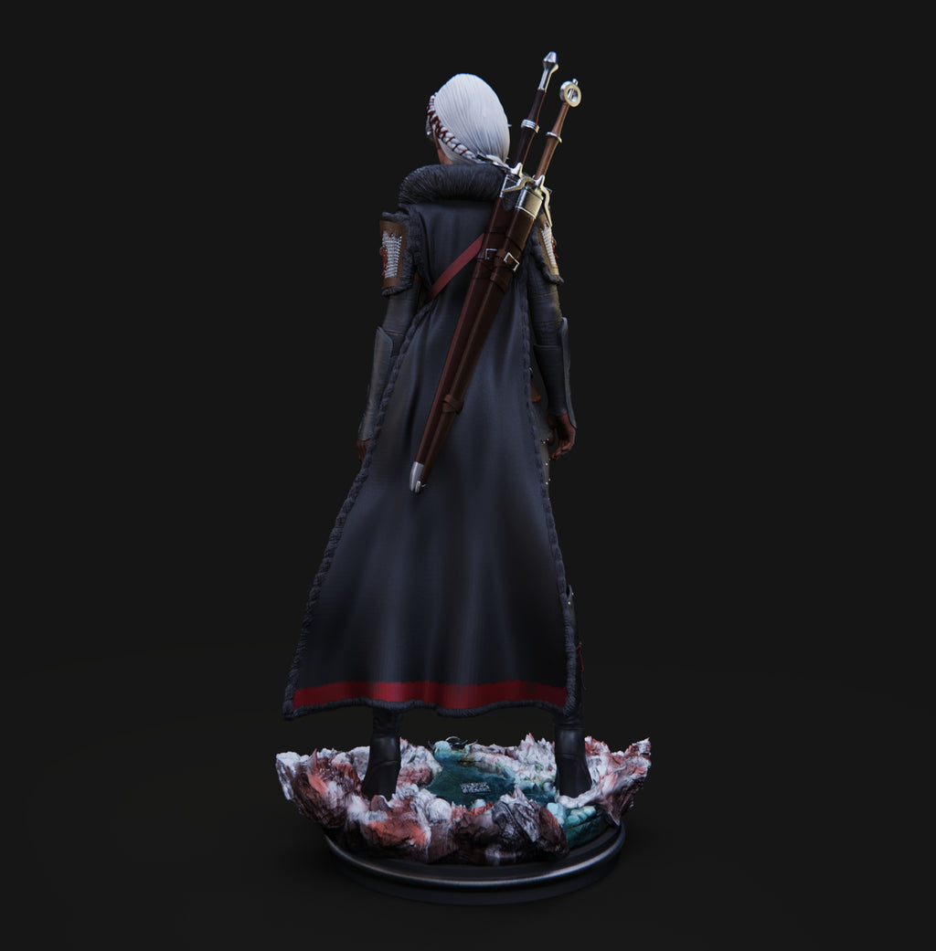Ciri Witcher Statue