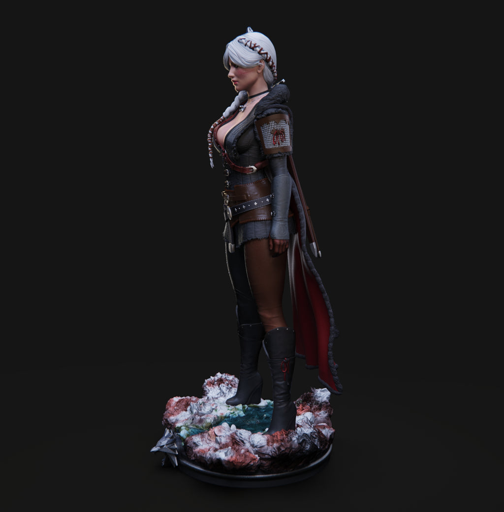 Ciri Witcher Statue