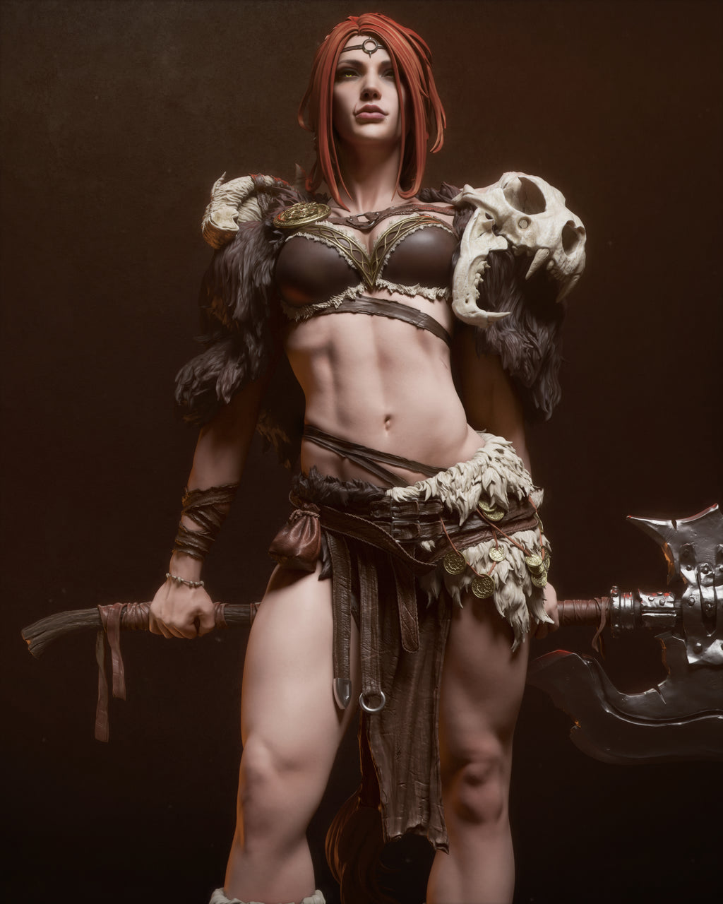 Barbarian Queen Statue