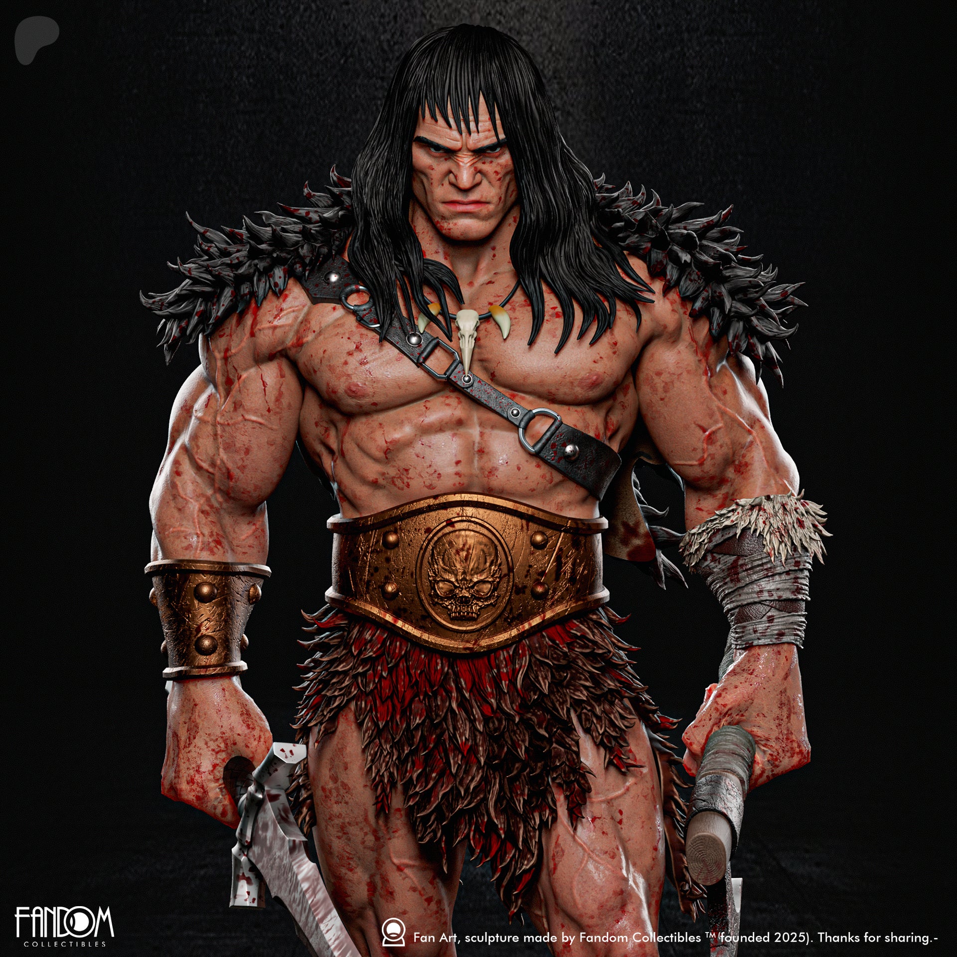 Cimmerian Warlord Statue