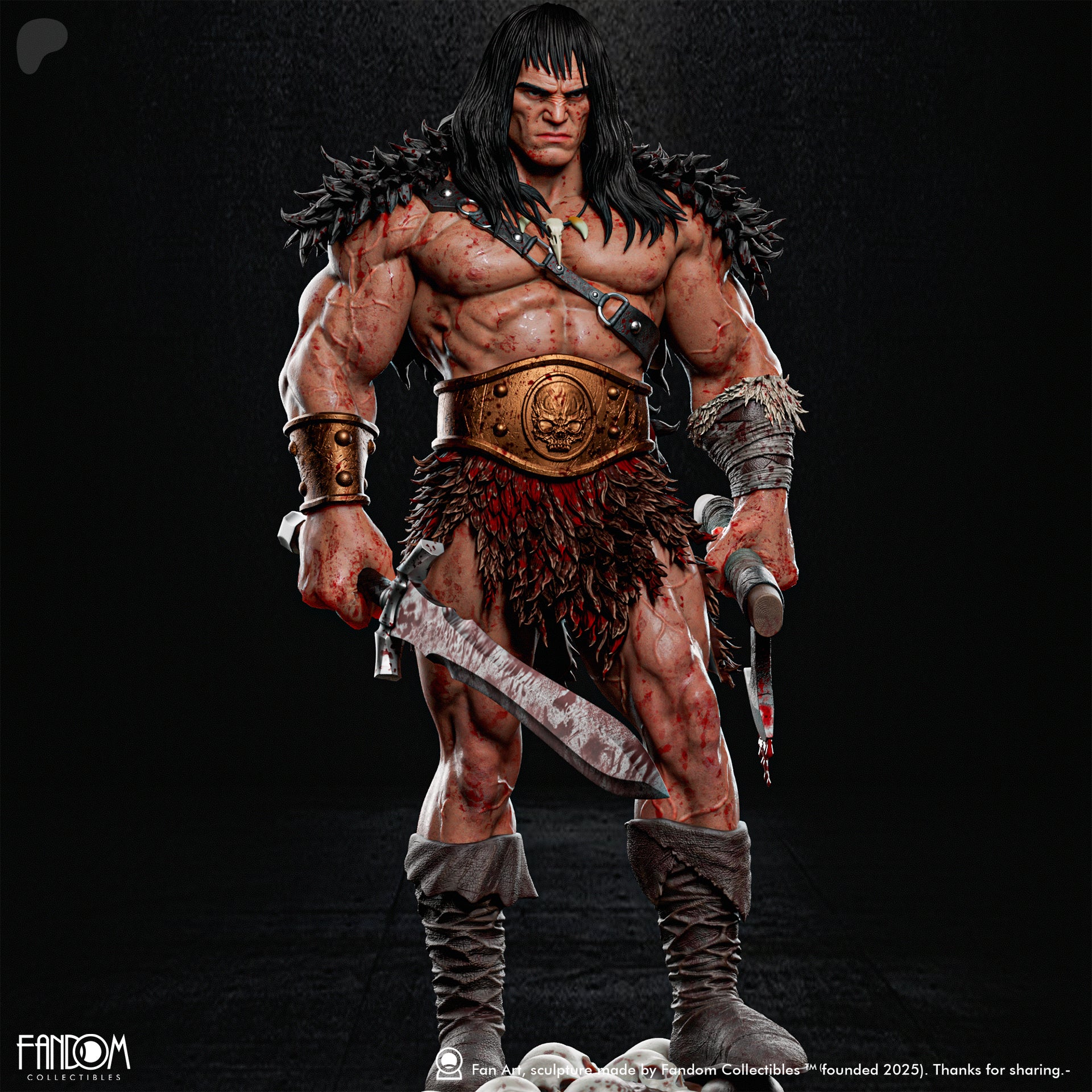 Cimmerian Warlord Statue