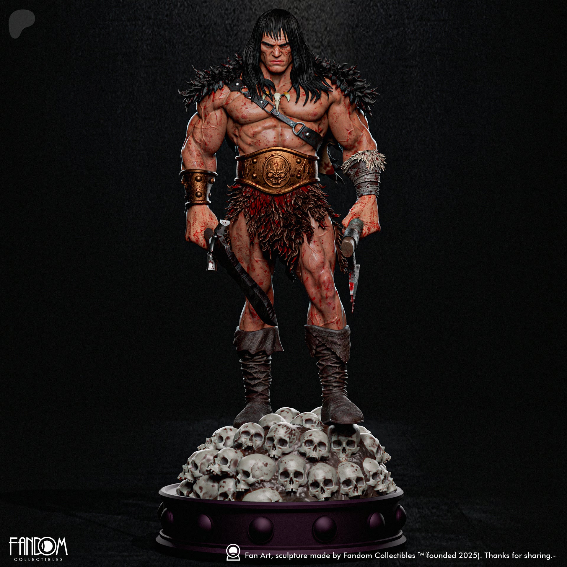 Cimmerian Warlord Statue