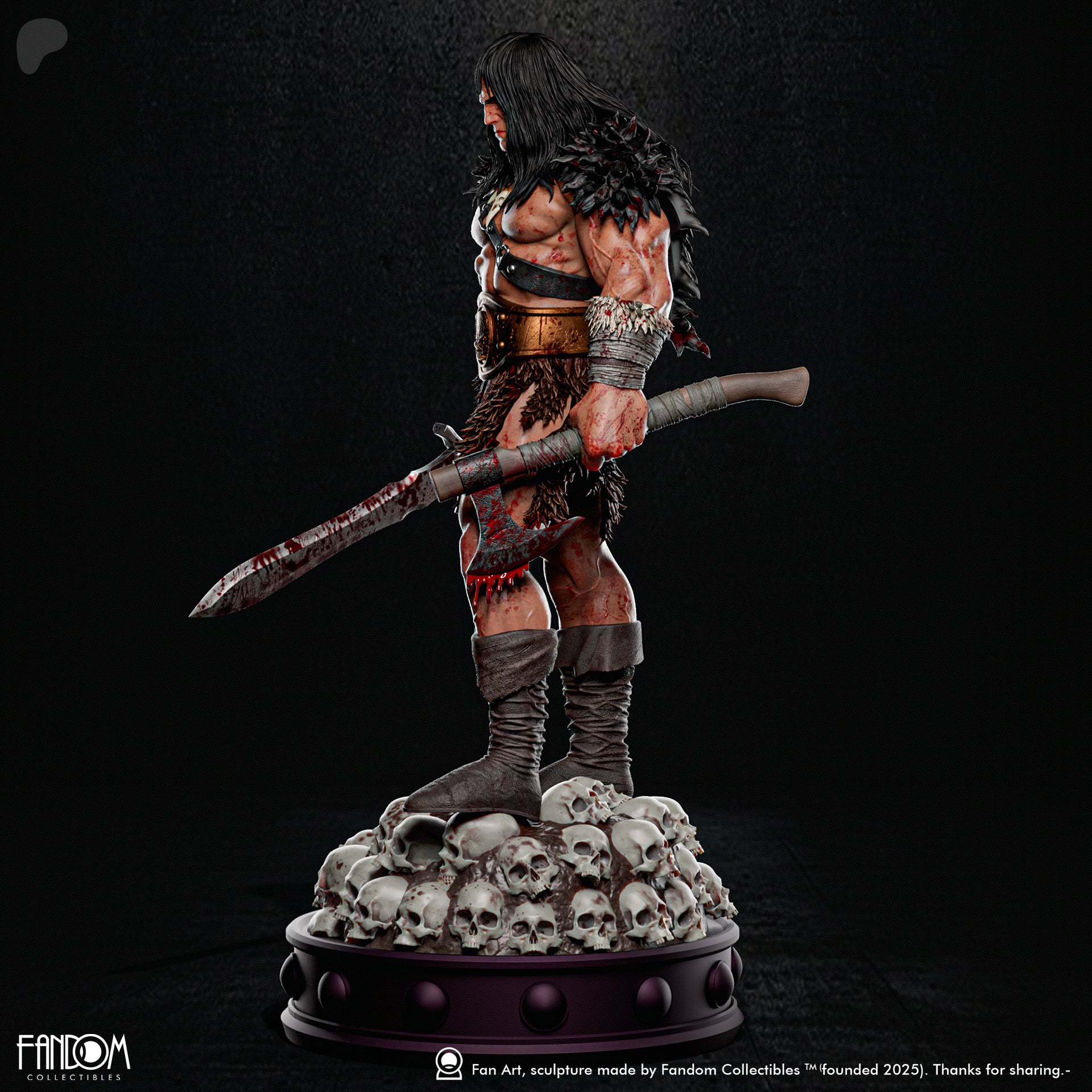 Cimmerian Warlord Statue