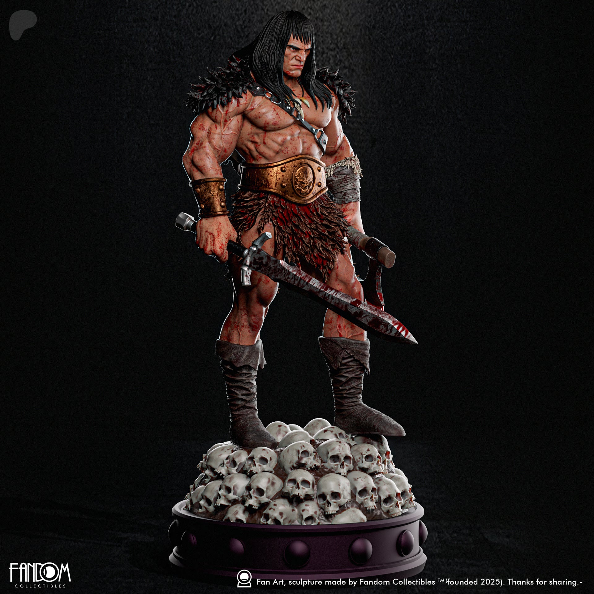 Cimmerian Warlord Statue