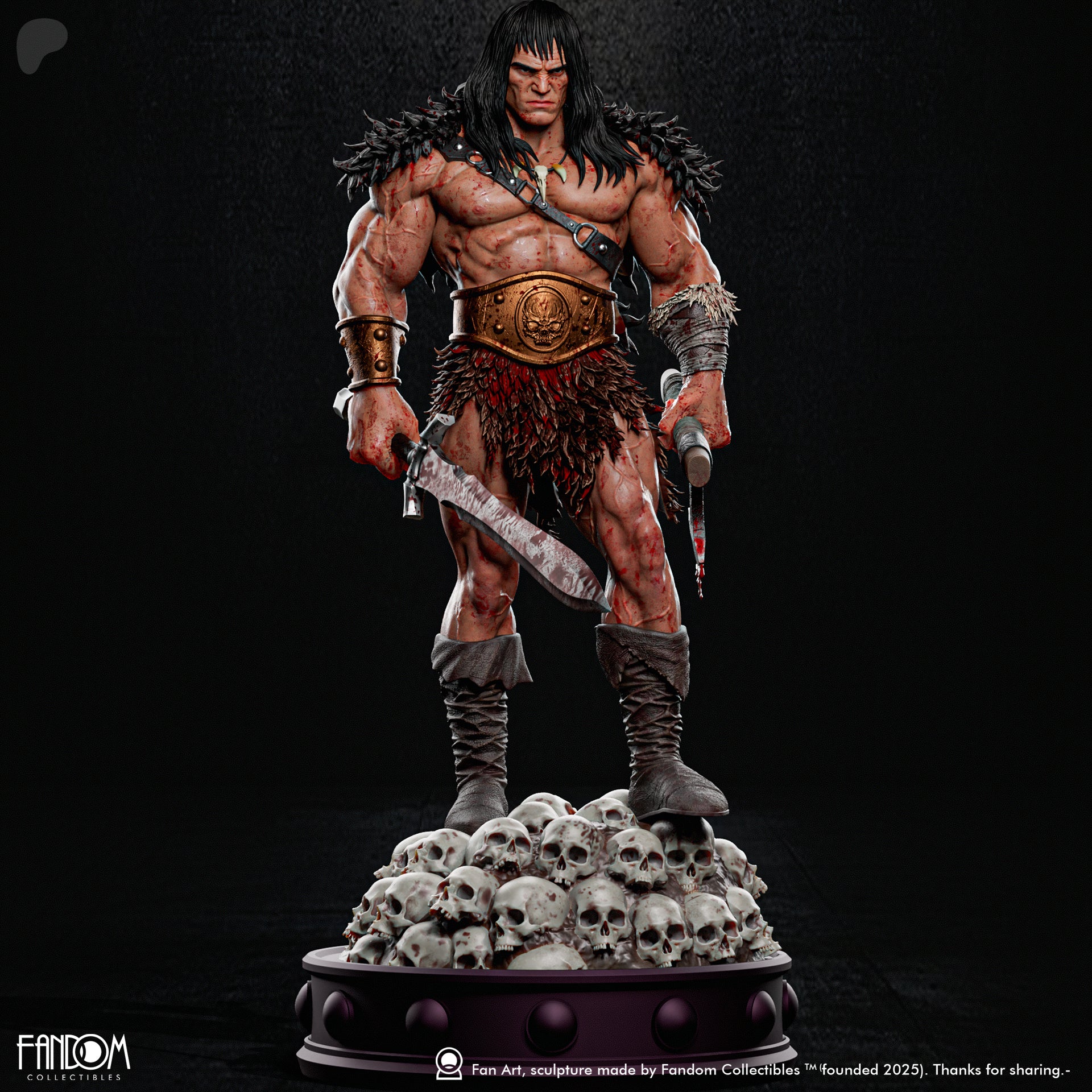 Cimmerian Warlord Statue