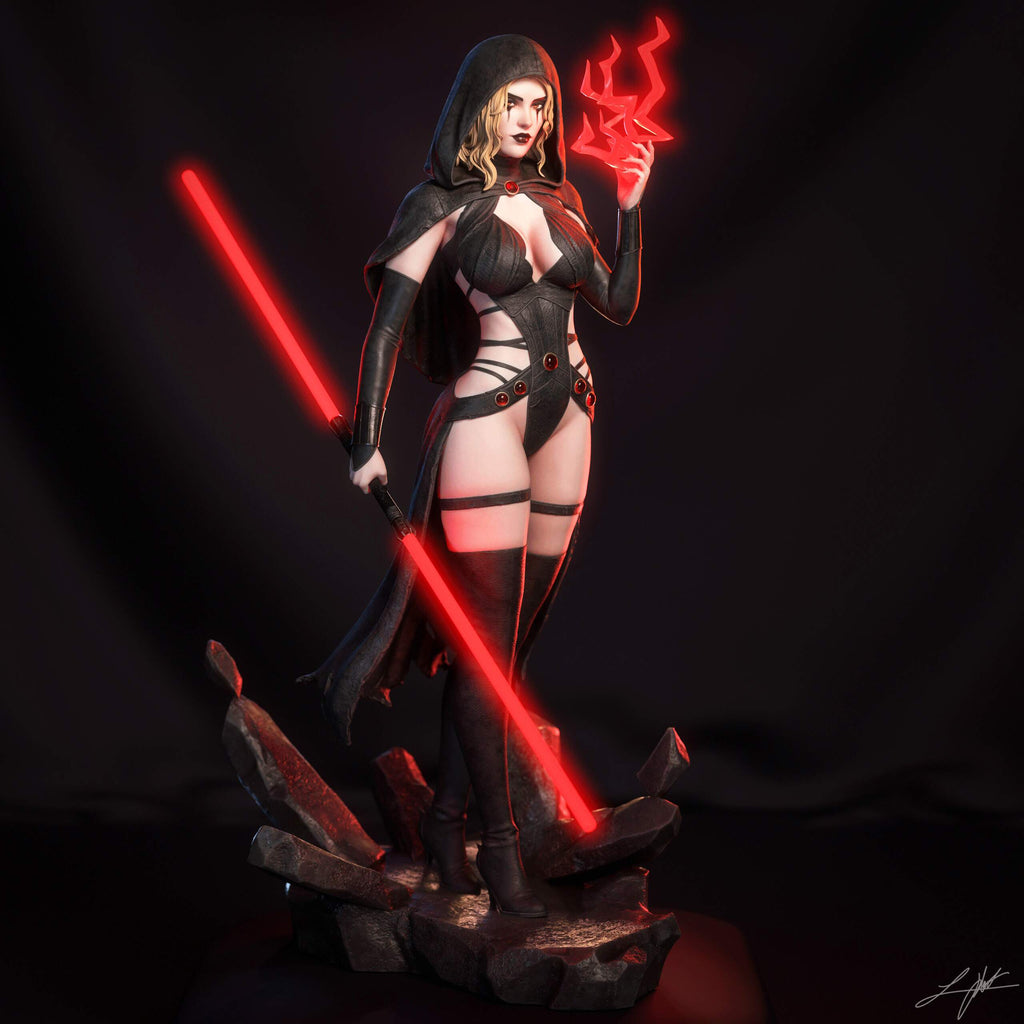 Crimson Sith Statue