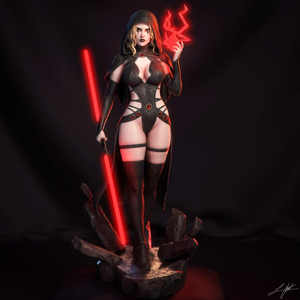 Crimson Sith Statue