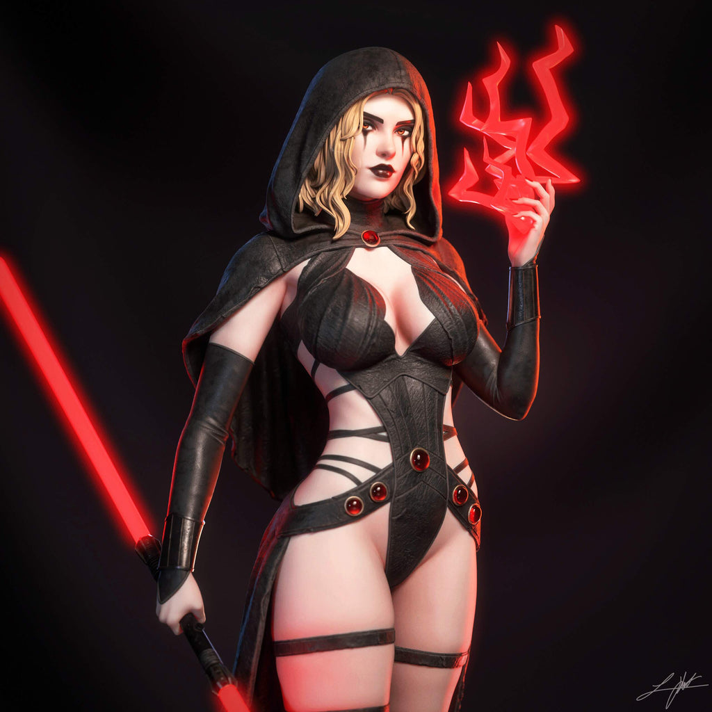 Crimson Sith Statue