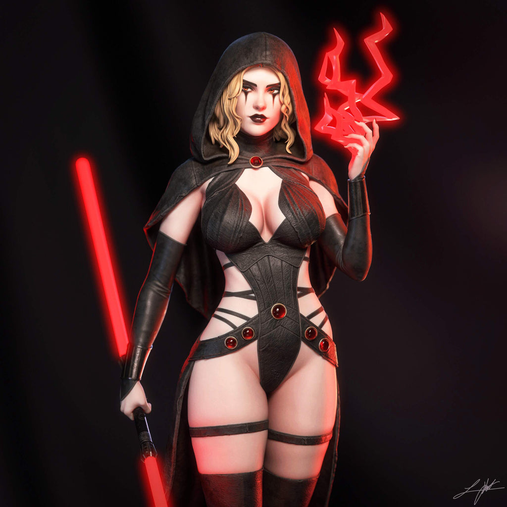 Crimson Sith Statue