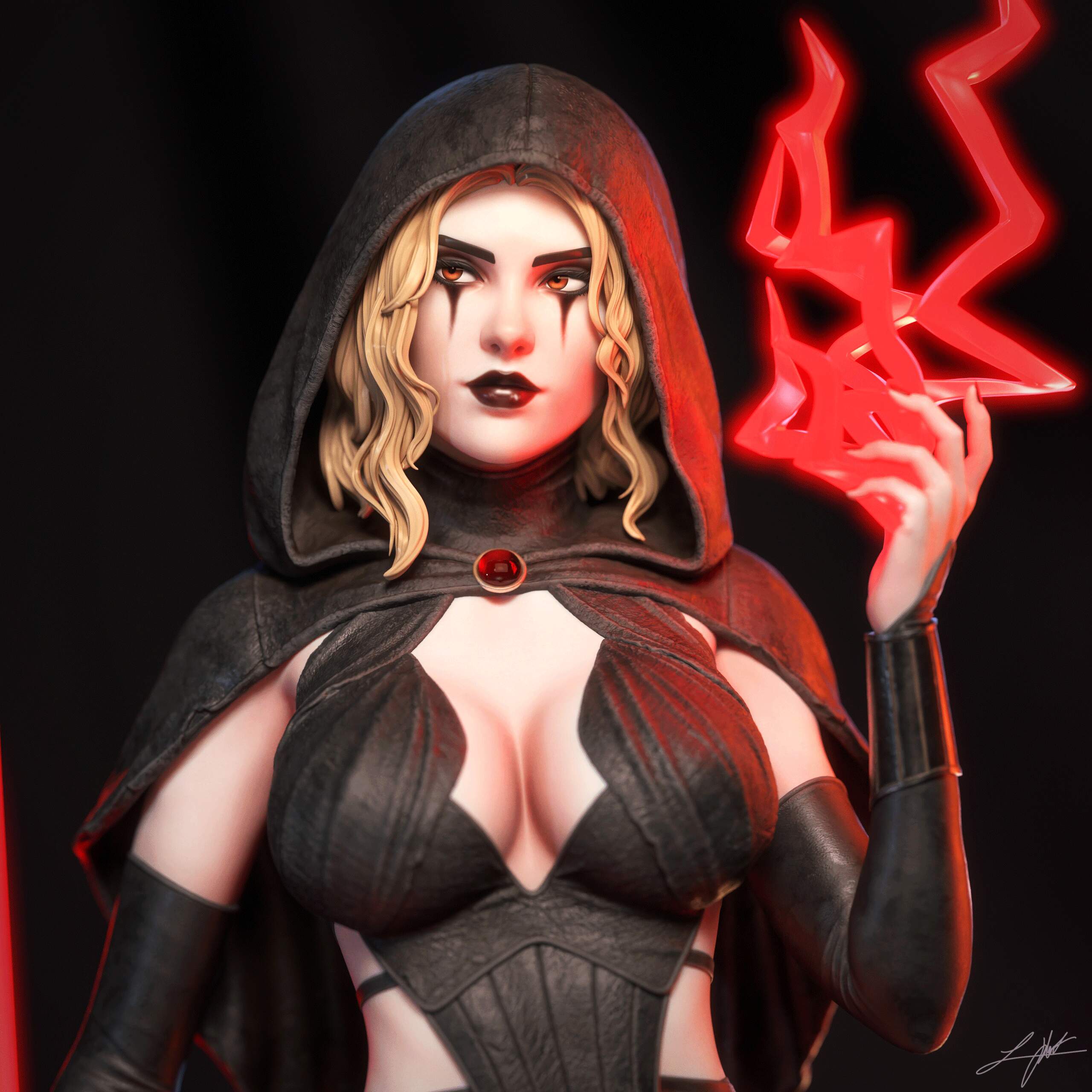 Crimson Sith Statue
