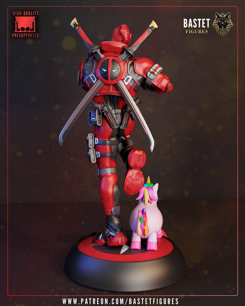 The Crimson Merc Statue