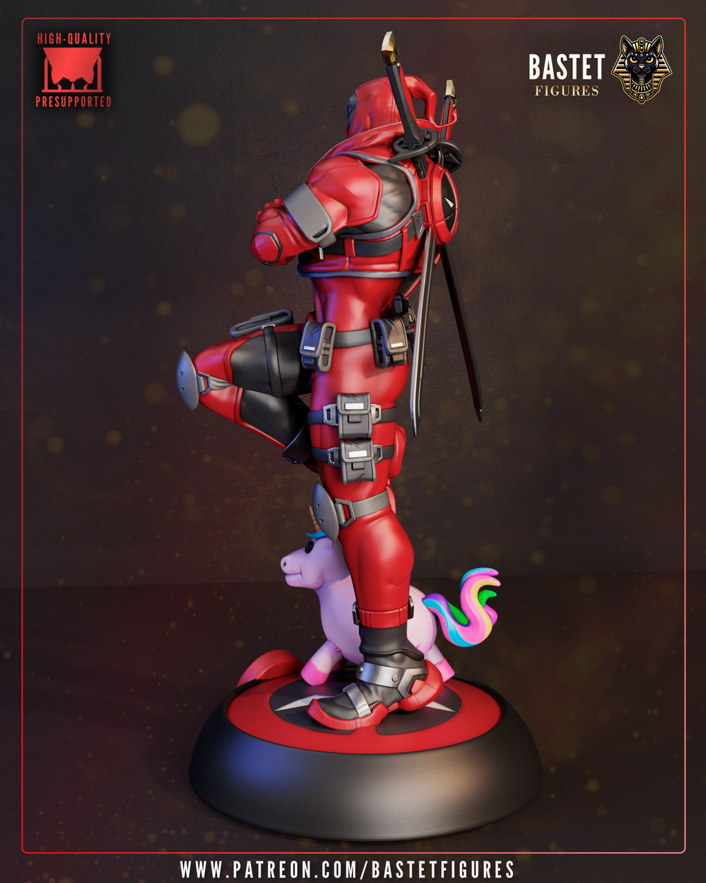 The Crimson Merc Statue