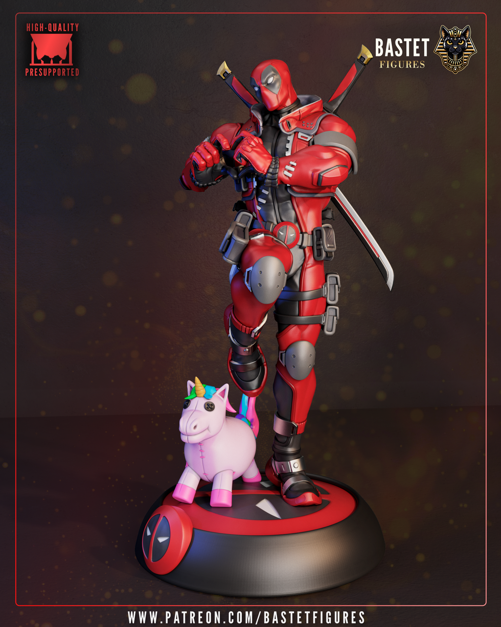 The Crimson Merc Statue