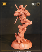 The Crimson Merc Statue
