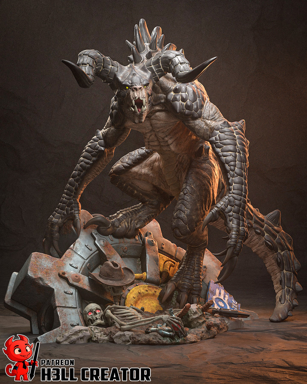 Deathclaw Statue