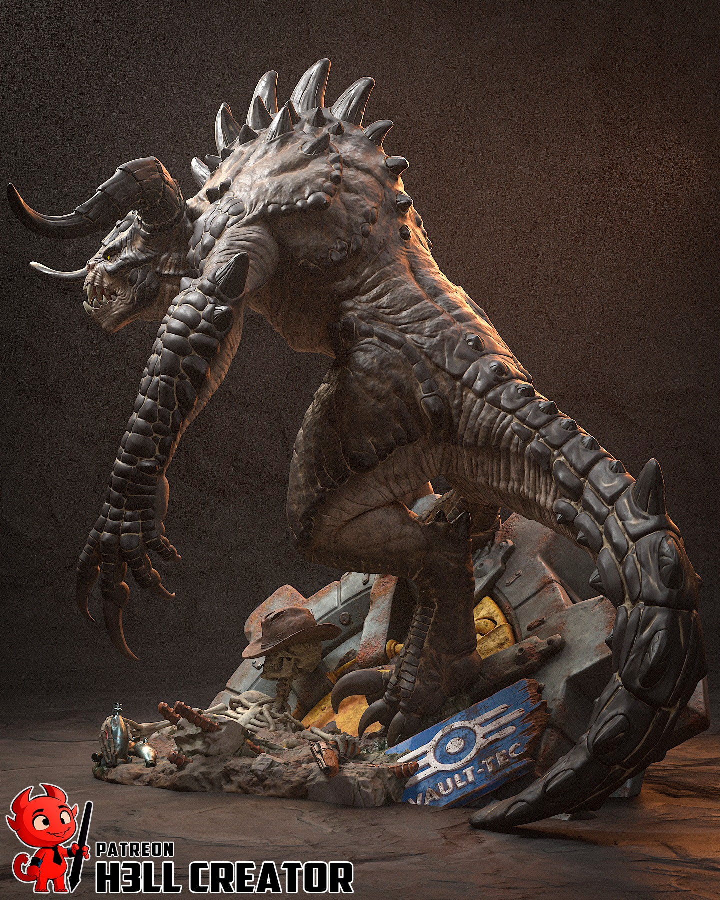 Deathclaw Statue