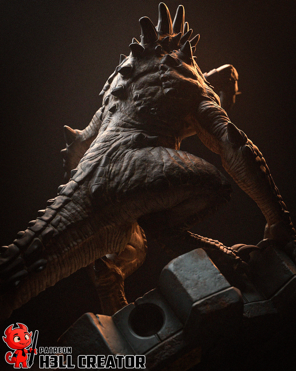 Deathclaw Statue