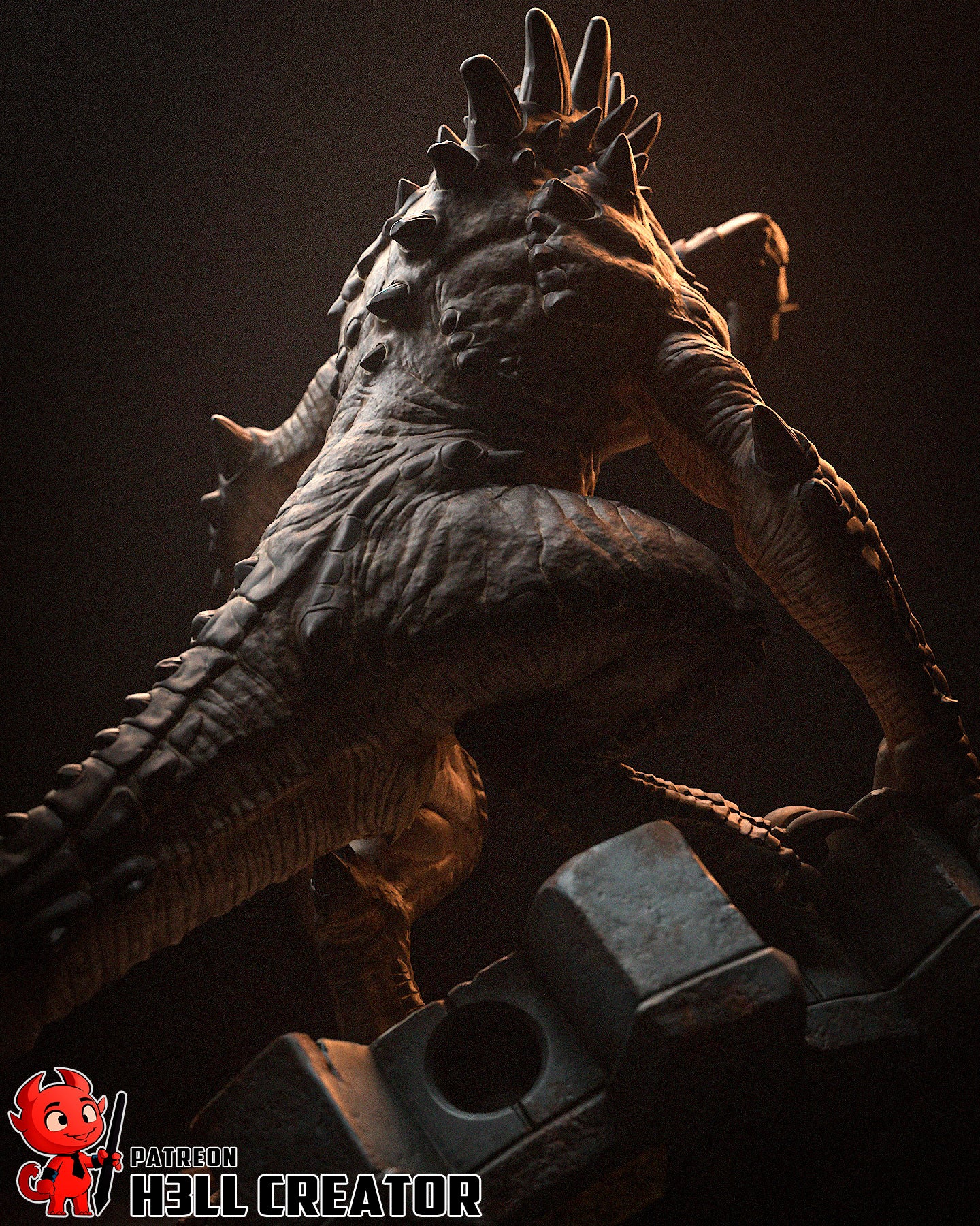 Deathclaw Statue
