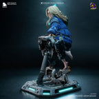 Lunar Android Girl Statue