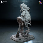 Lunar Android Girl Statue
