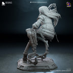 Lunar Android Girl Statue