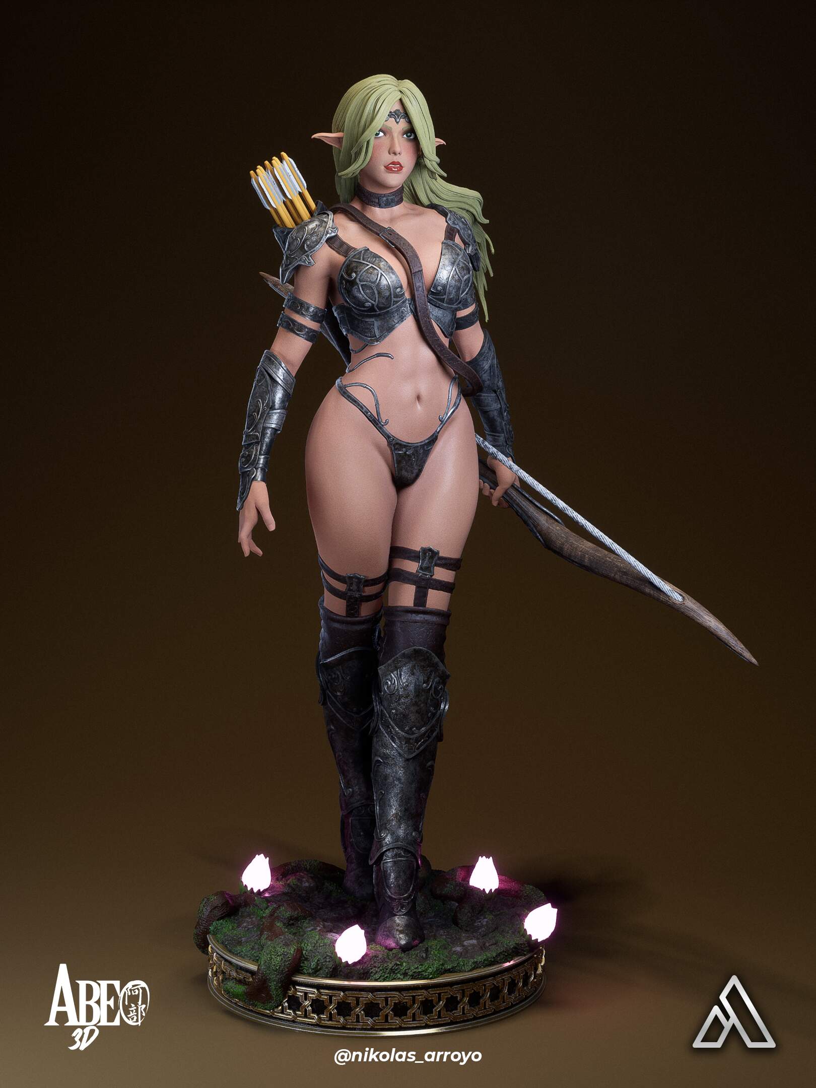 Elaria Shadowleaf Statue