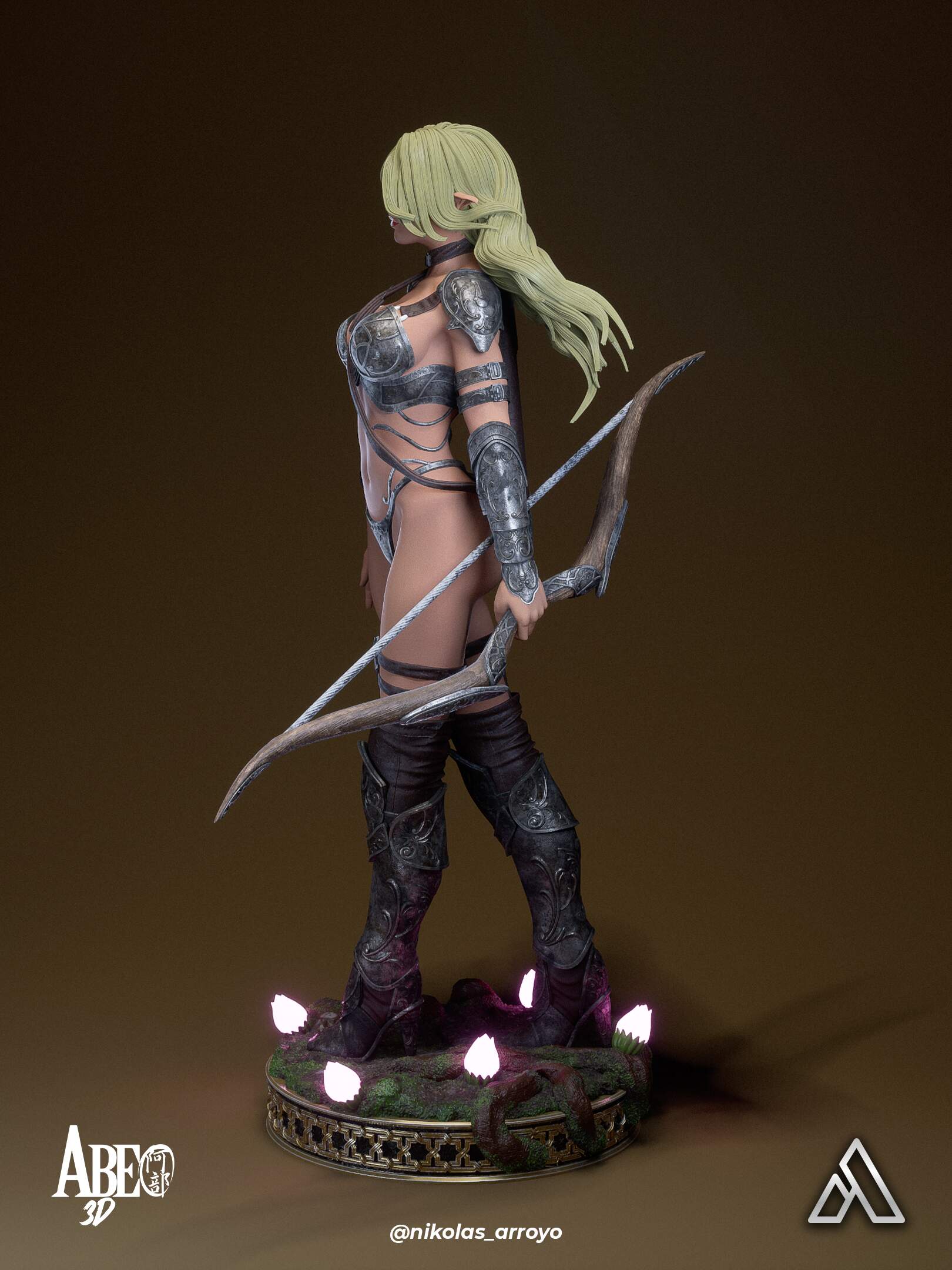 Elaria Shadowleaf Statue