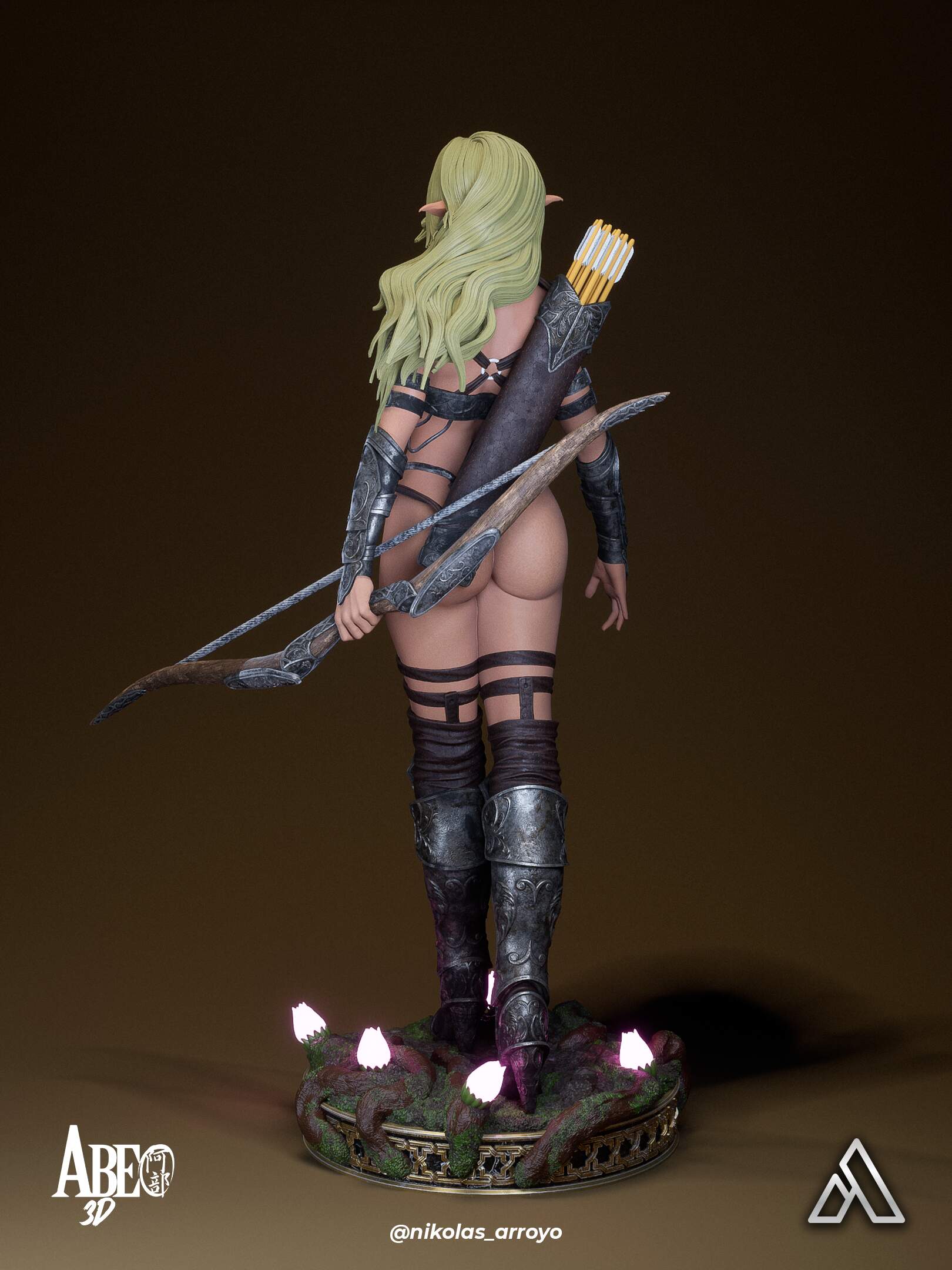 Elaria Shadowleaf Statue