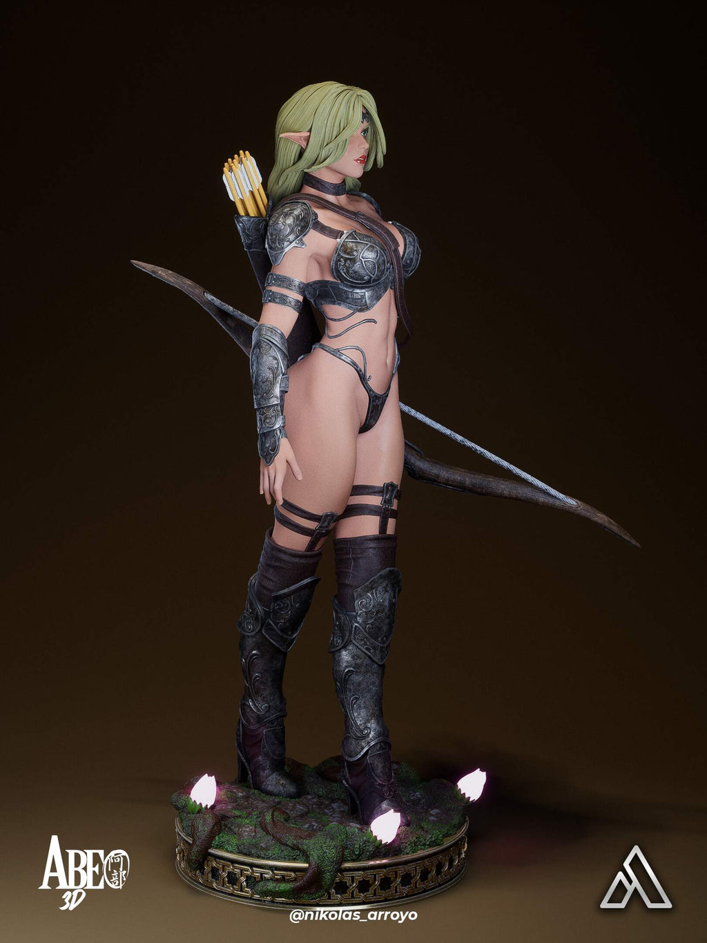 Elaria Shadowleaf Statue