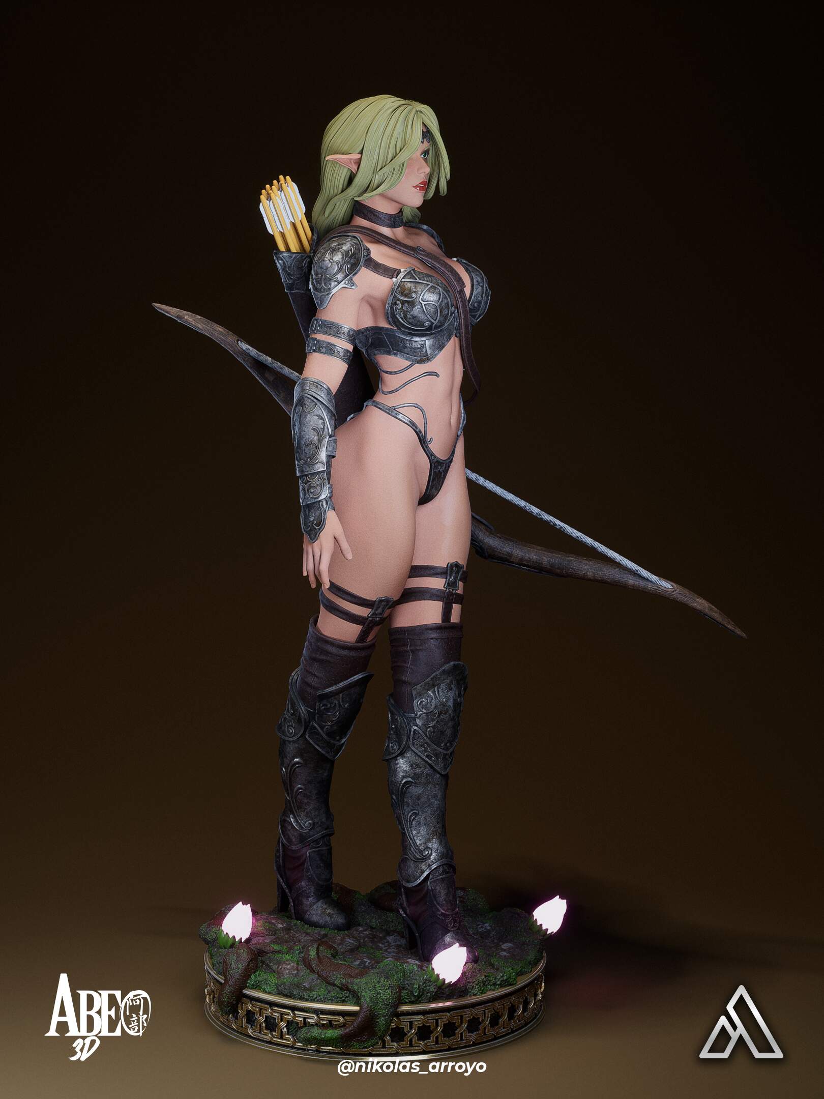 Elaria Shadowleaf Statue
