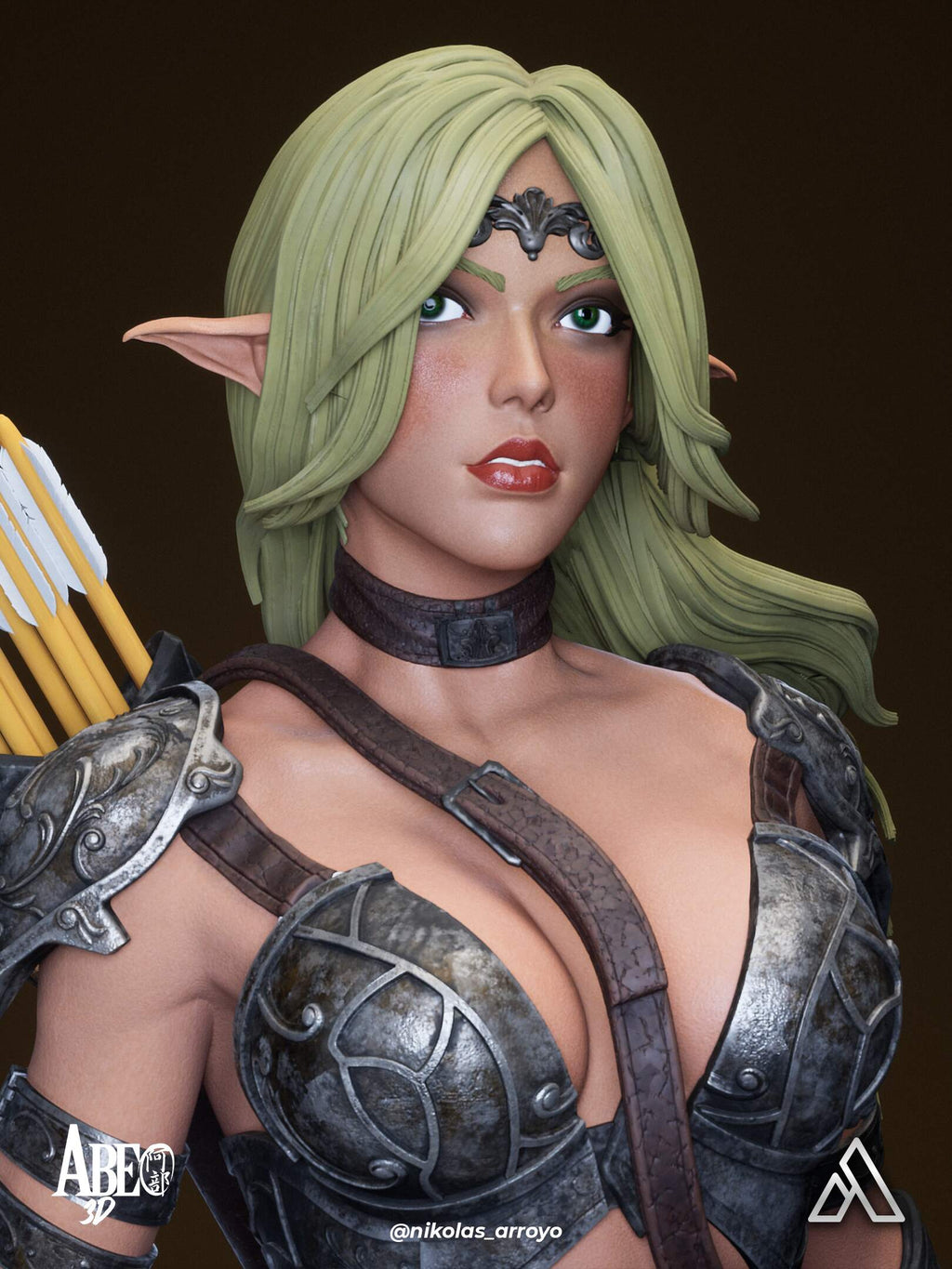 Elaria Shadowleaf Statue
