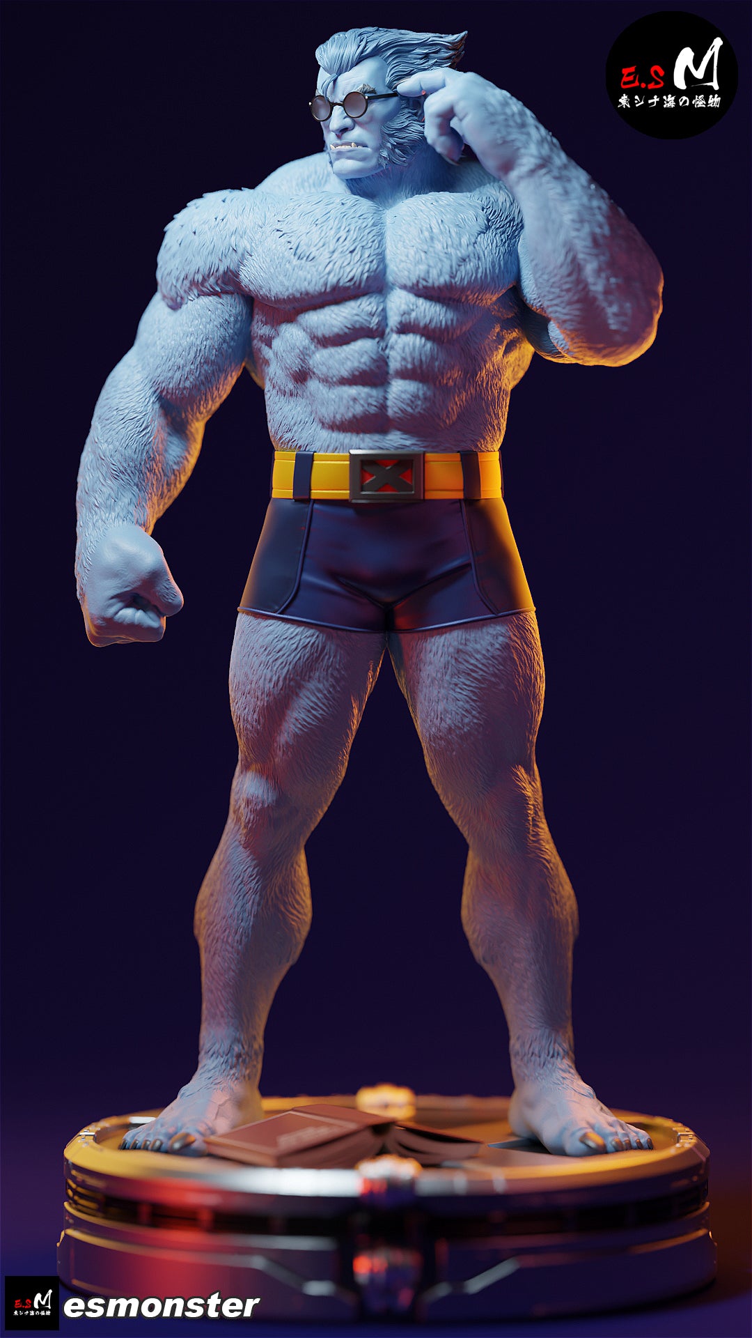 The Blue Savant Statue