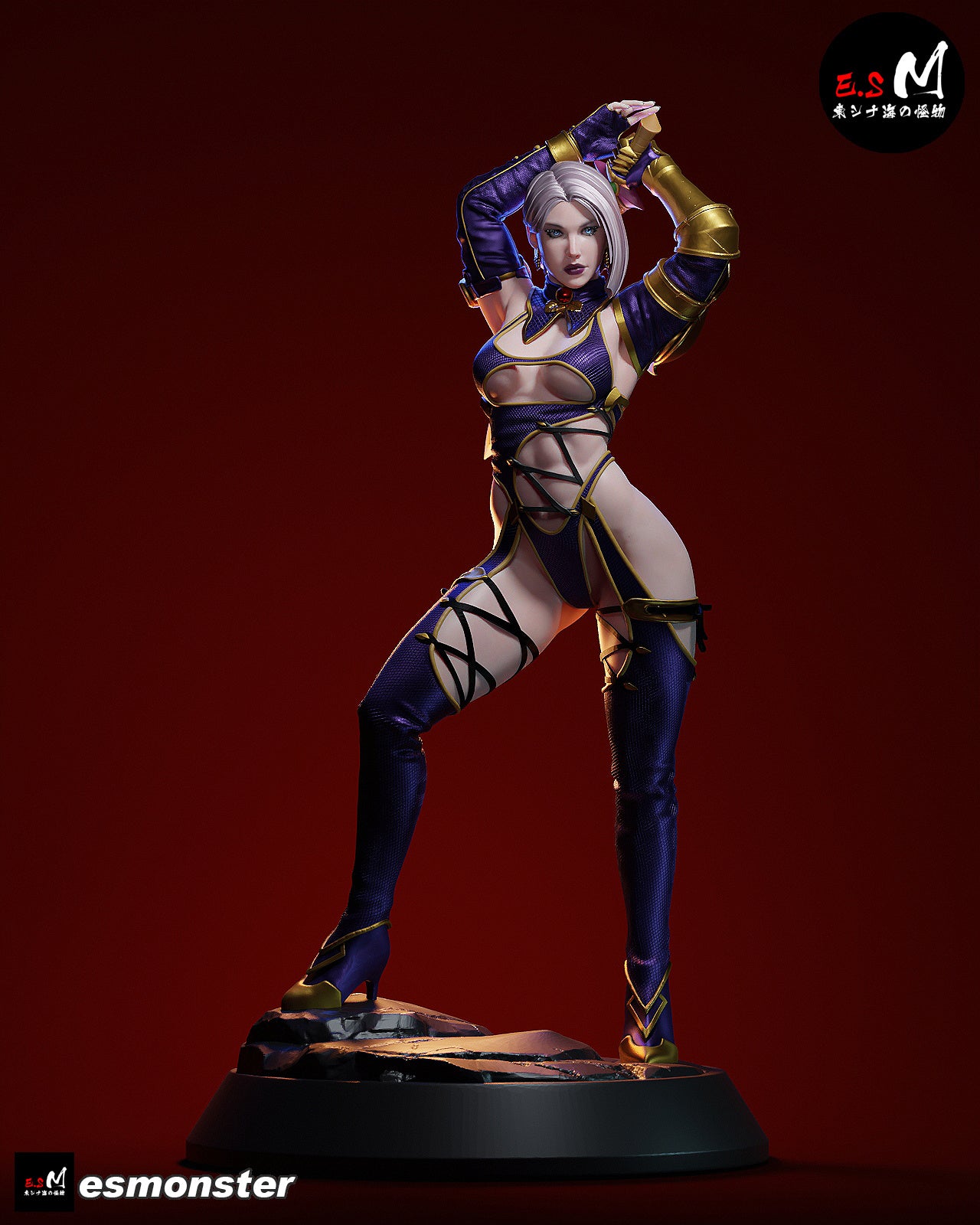 The Violet Duelist Statue