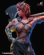 Infernal Barbarian Warrior Statue