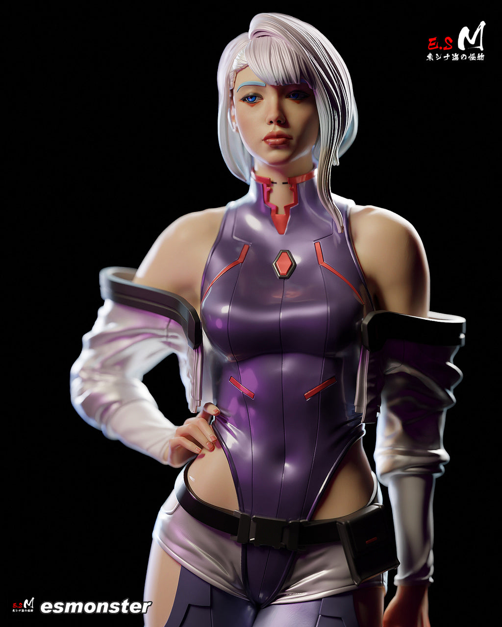 Moonwire Netrunner Statue