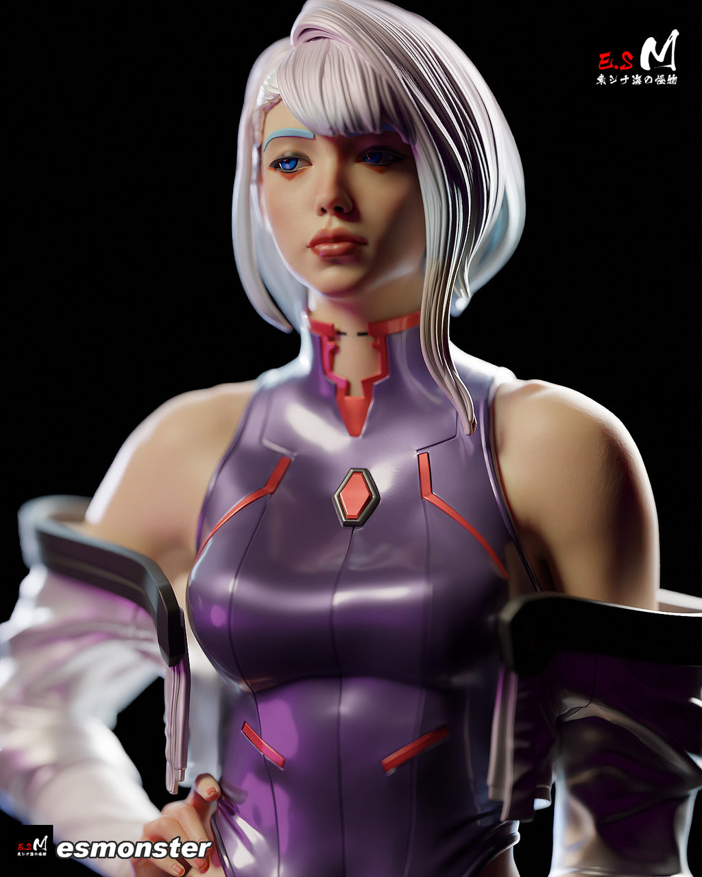 Moonwire Netrunner Statue