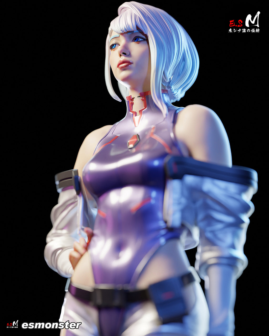 Moonwire Netrunner Statue