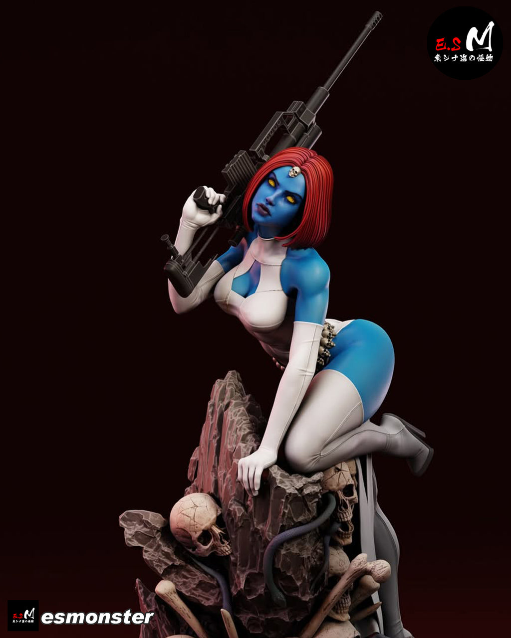 The Blue Shapeshifter Statue