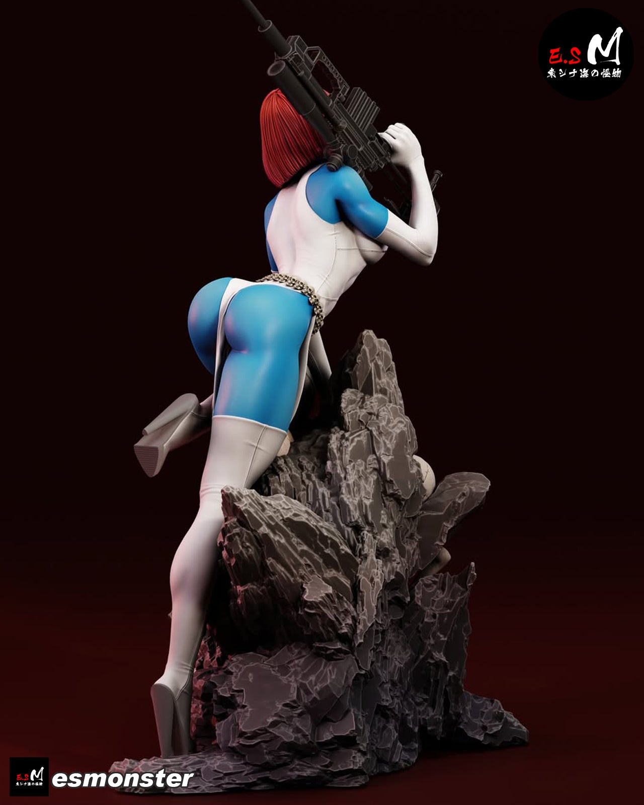 The Blue Shapeshifter Statue