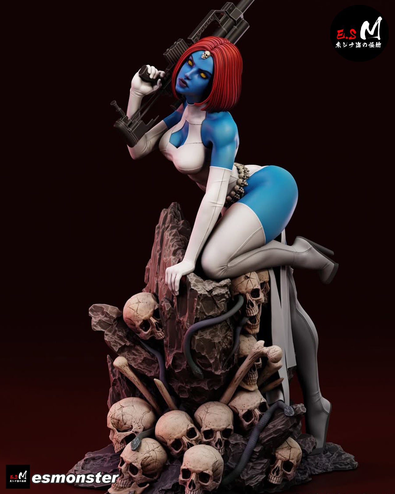 The Blue Shapeshifter Statue