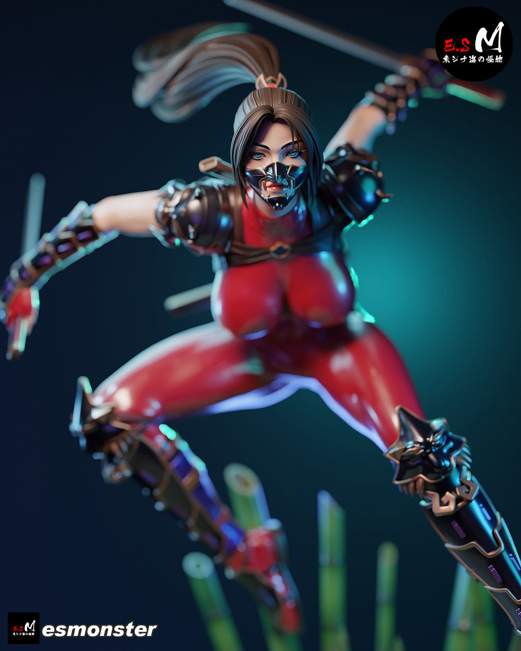 The Crimson Kunoichi Statue