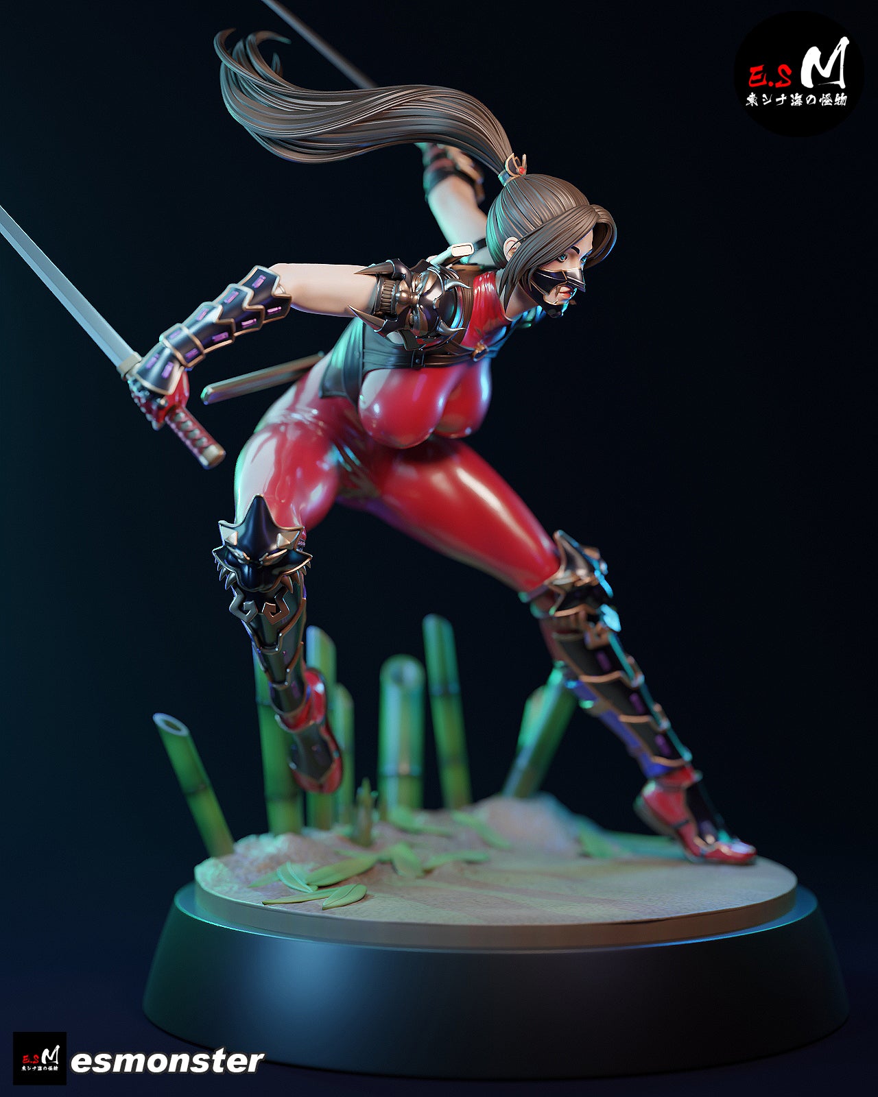 The Crimson Kunoichi Statue