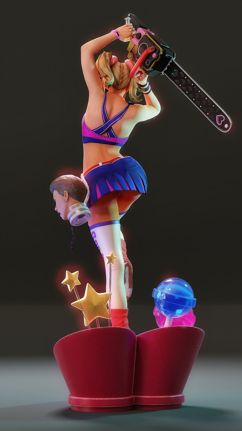 Sugarblade Cheerleader Statue